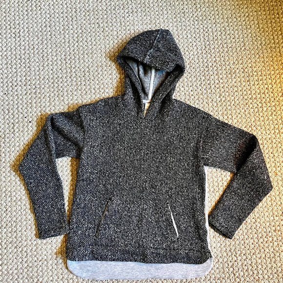 Athleta Girl charcoal grey and heather half zip size L / 12 - Picture 1 of 3